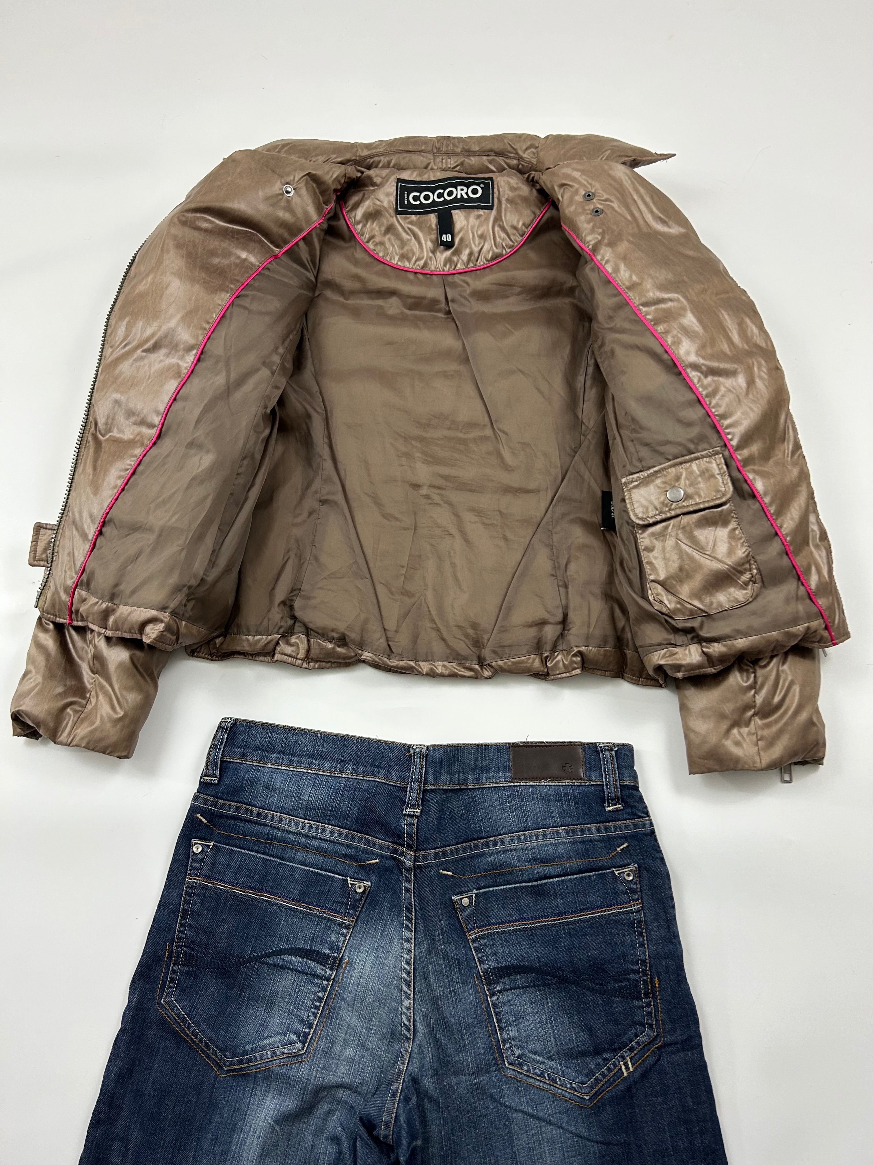 Vintage Cocoro Cropped Pufferjaket (M)