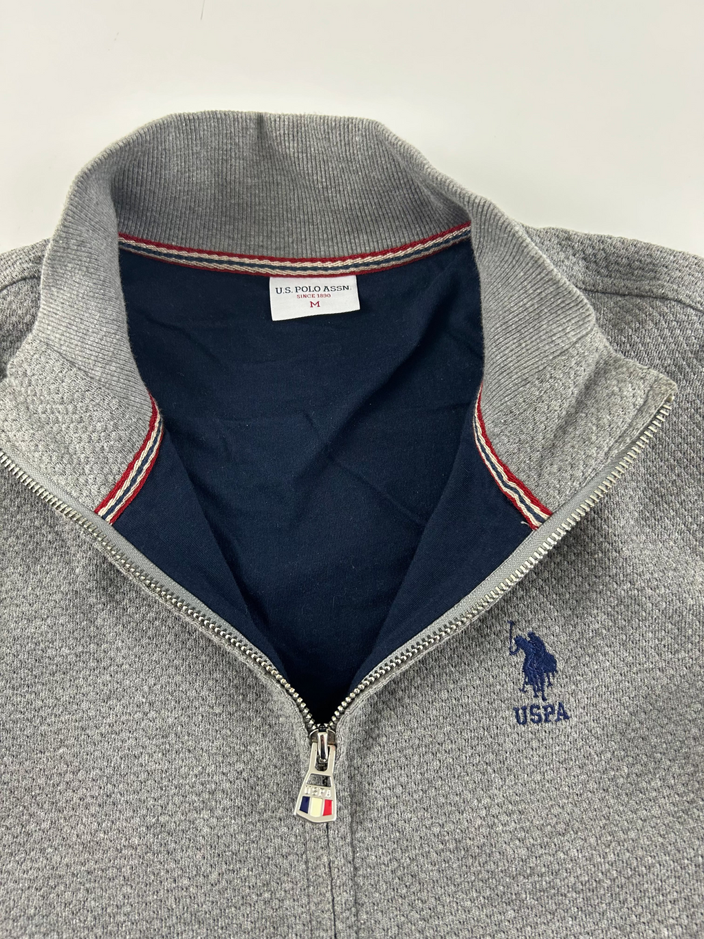 U. S. Polo Assn Pullover, France Zipper (M)